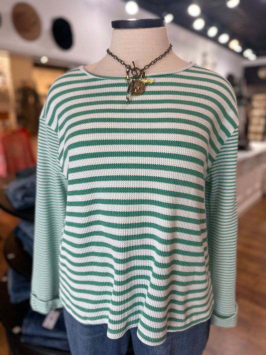 All My Days Striped Long Sleeve Top