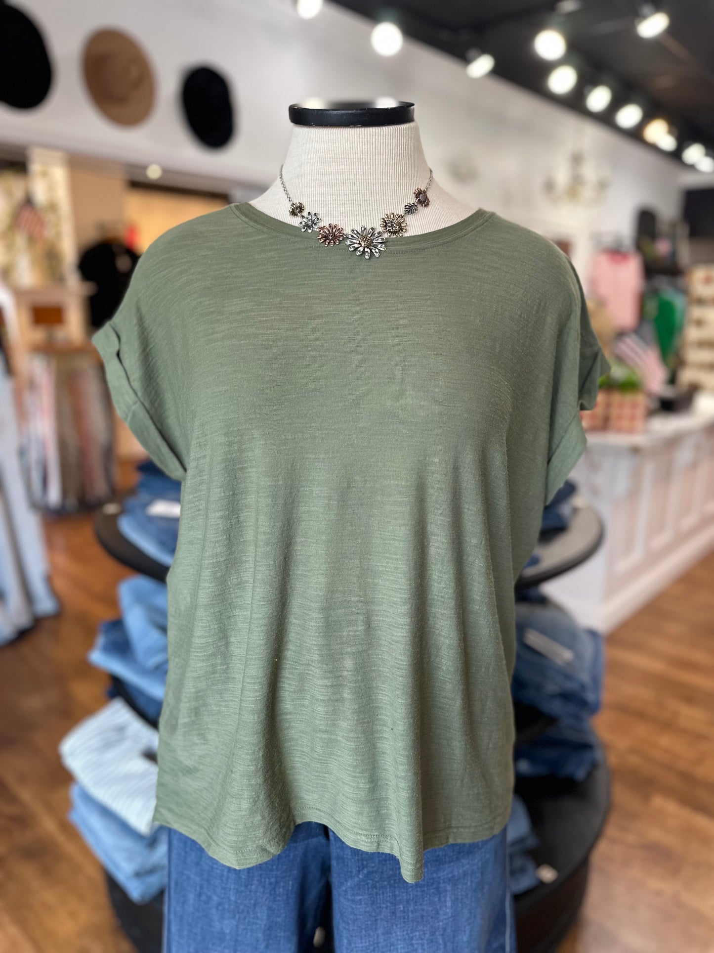 All The Best Tee Shirt ~ Light Olive