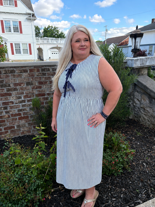 Start Of Something Striped Dress
