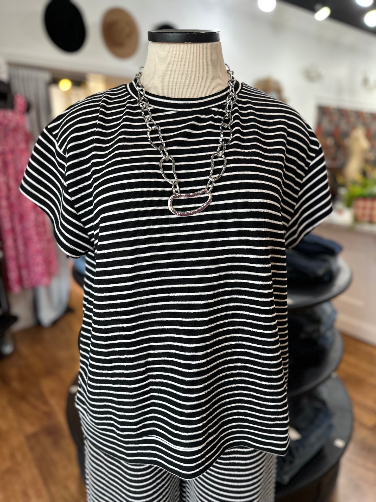 Stay in The Know Striped Top