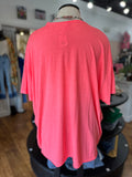 Ready To Go Boyfriend Tee Shirt ~ Neon Coral Pink