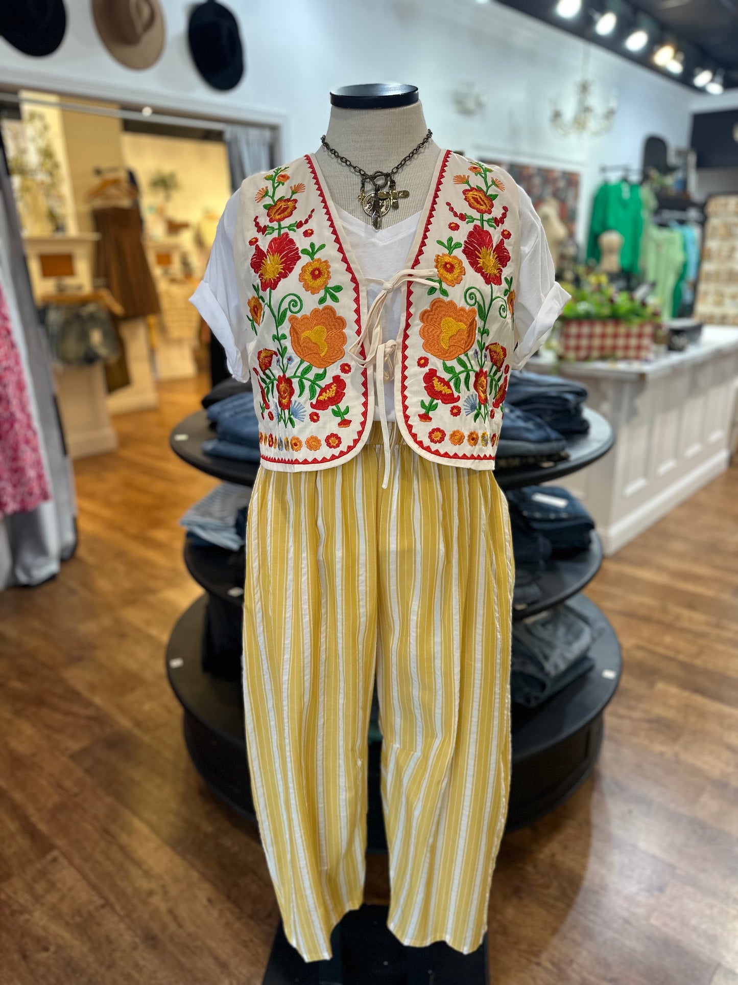 Worth Your While Embroidered Vest