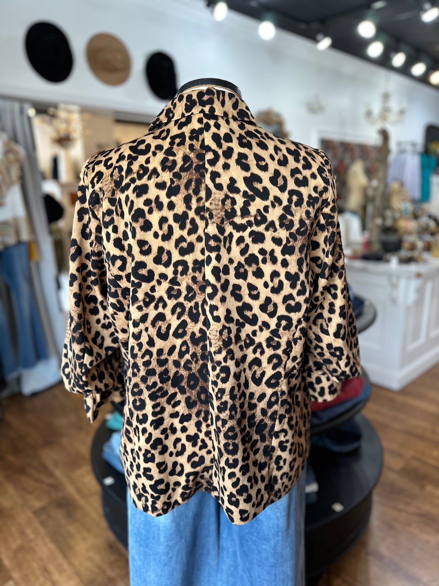 Untamed And Unbothered Leopard Blazer