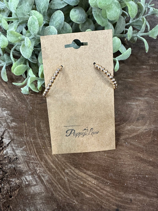 Hooked Together Hoop Earrings ~Small