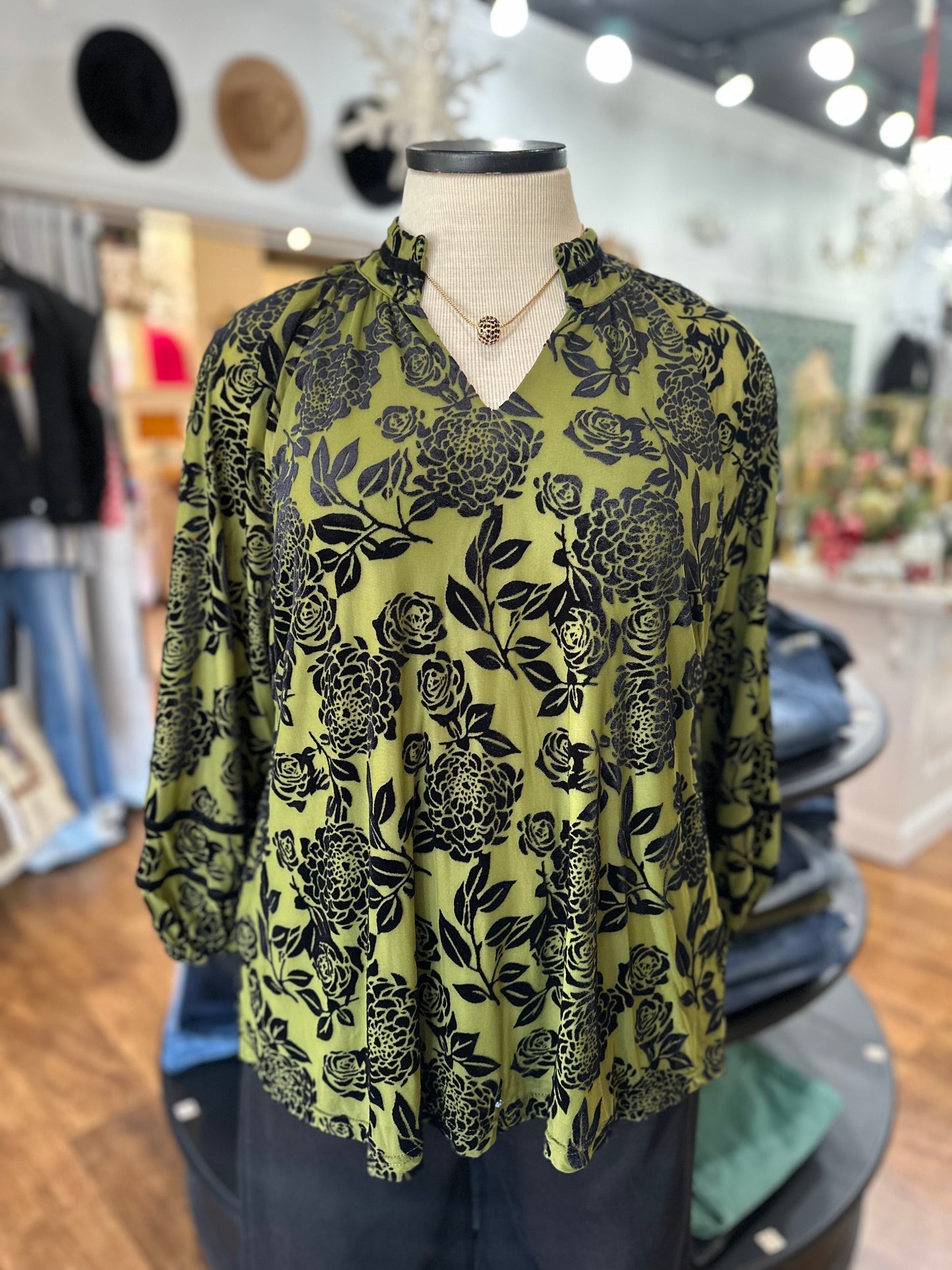 Make Your Mark Velvet Burnout Top