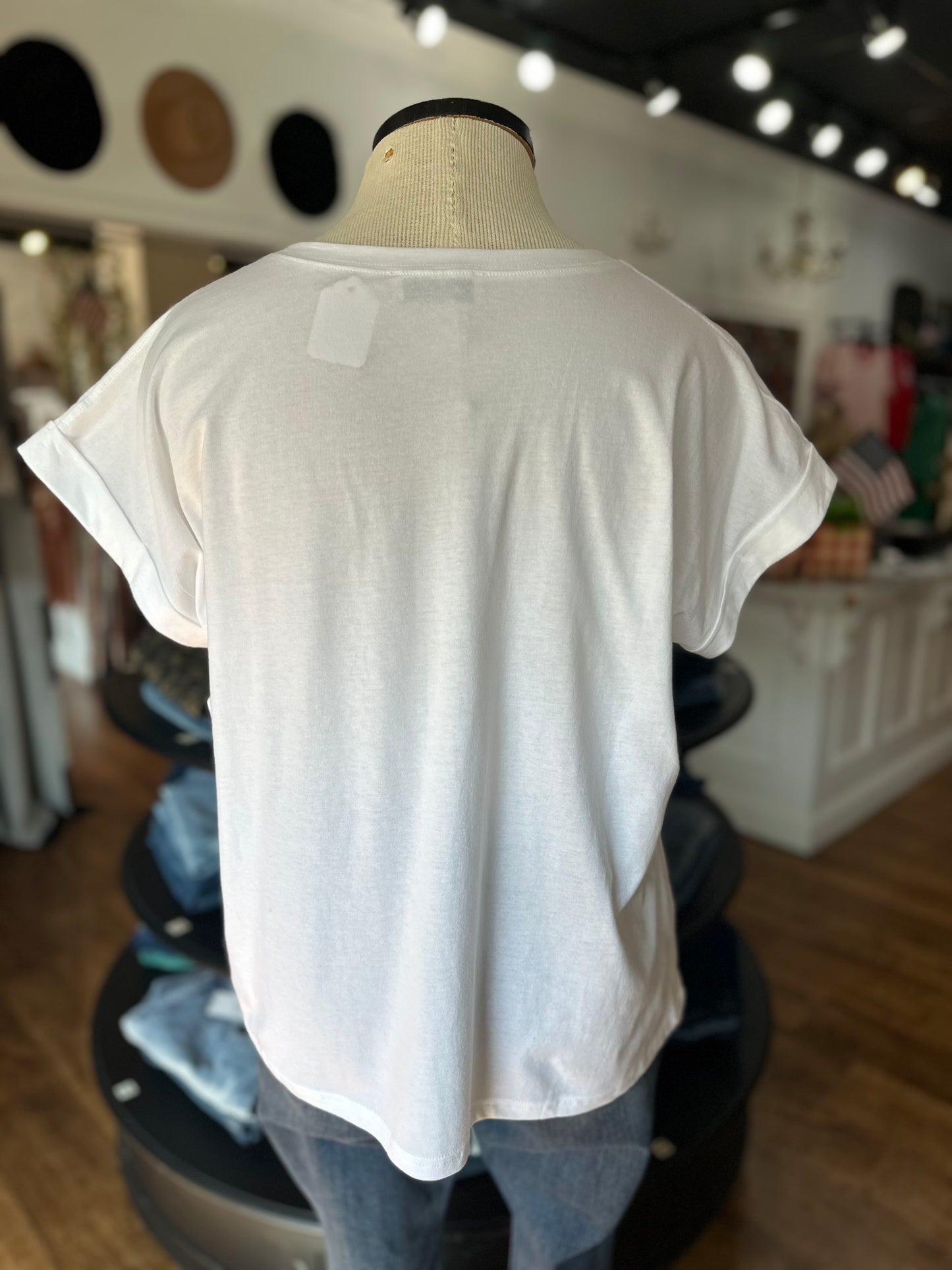 Casual Flow Tee Shirt ~ White