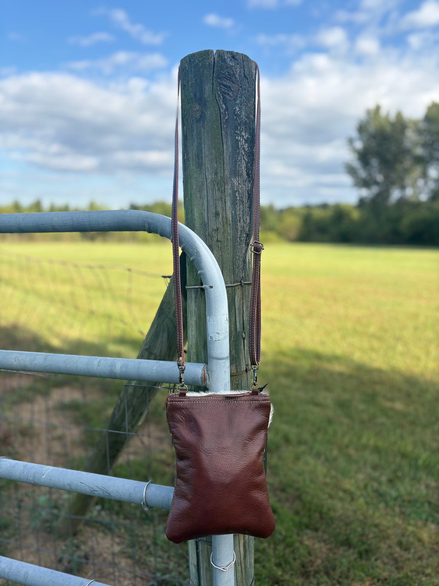 Myra Tangled Vine Leather & Hairon Bag