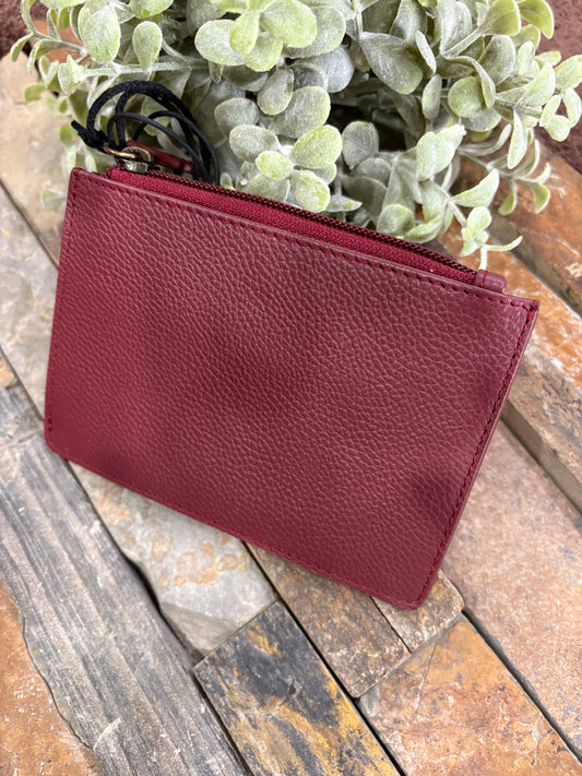 Myra Foothill Creek Credit Card Holder in Red