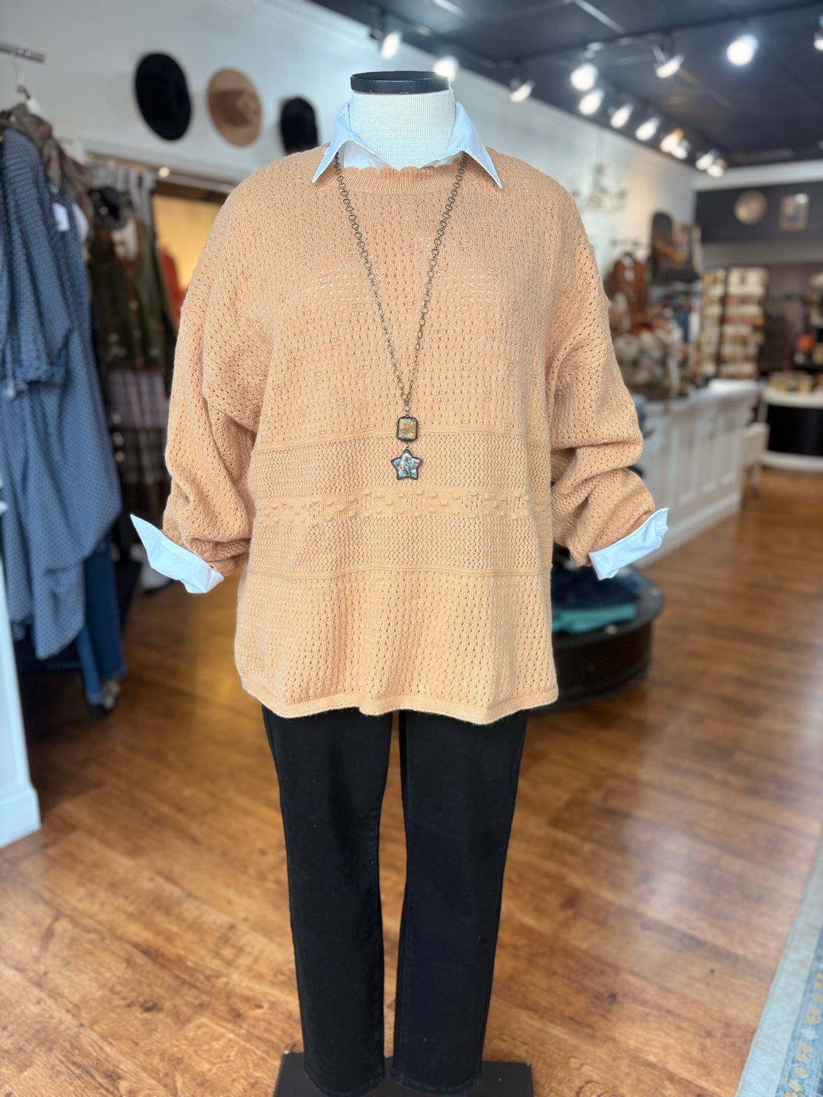 Carried Away Textured Sweater