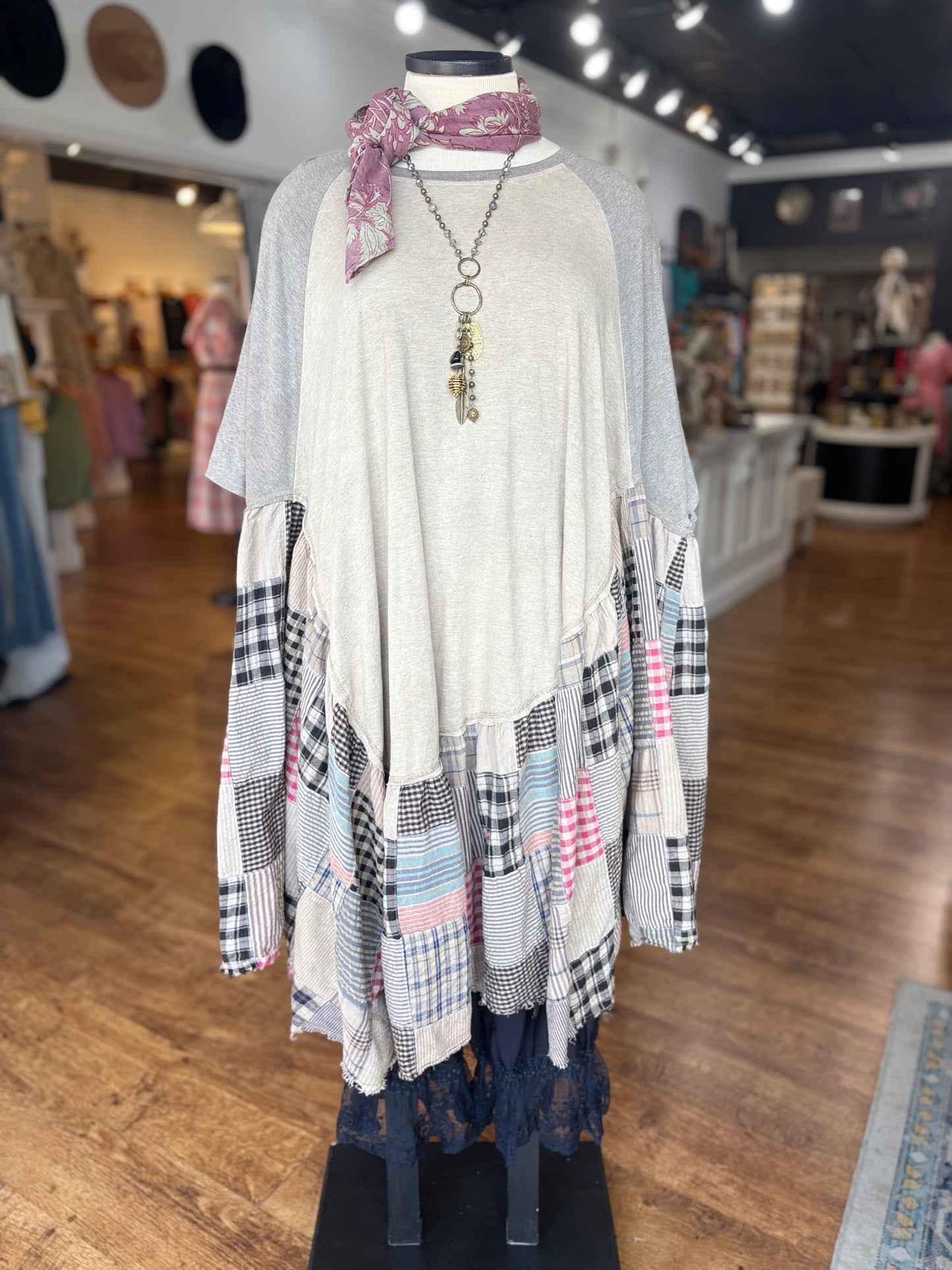Jaded Gypsy Willow Song Tunic ~ Moss