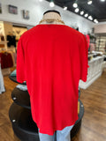 Just A Phone Call Away Top ~ Red