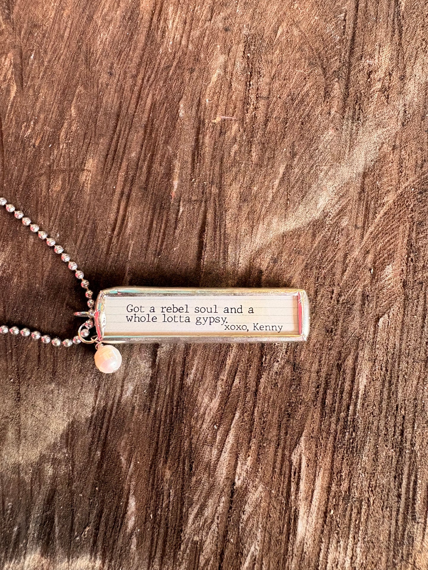 Soundtrack Of My Life Necklace ~ She's A Wild Child