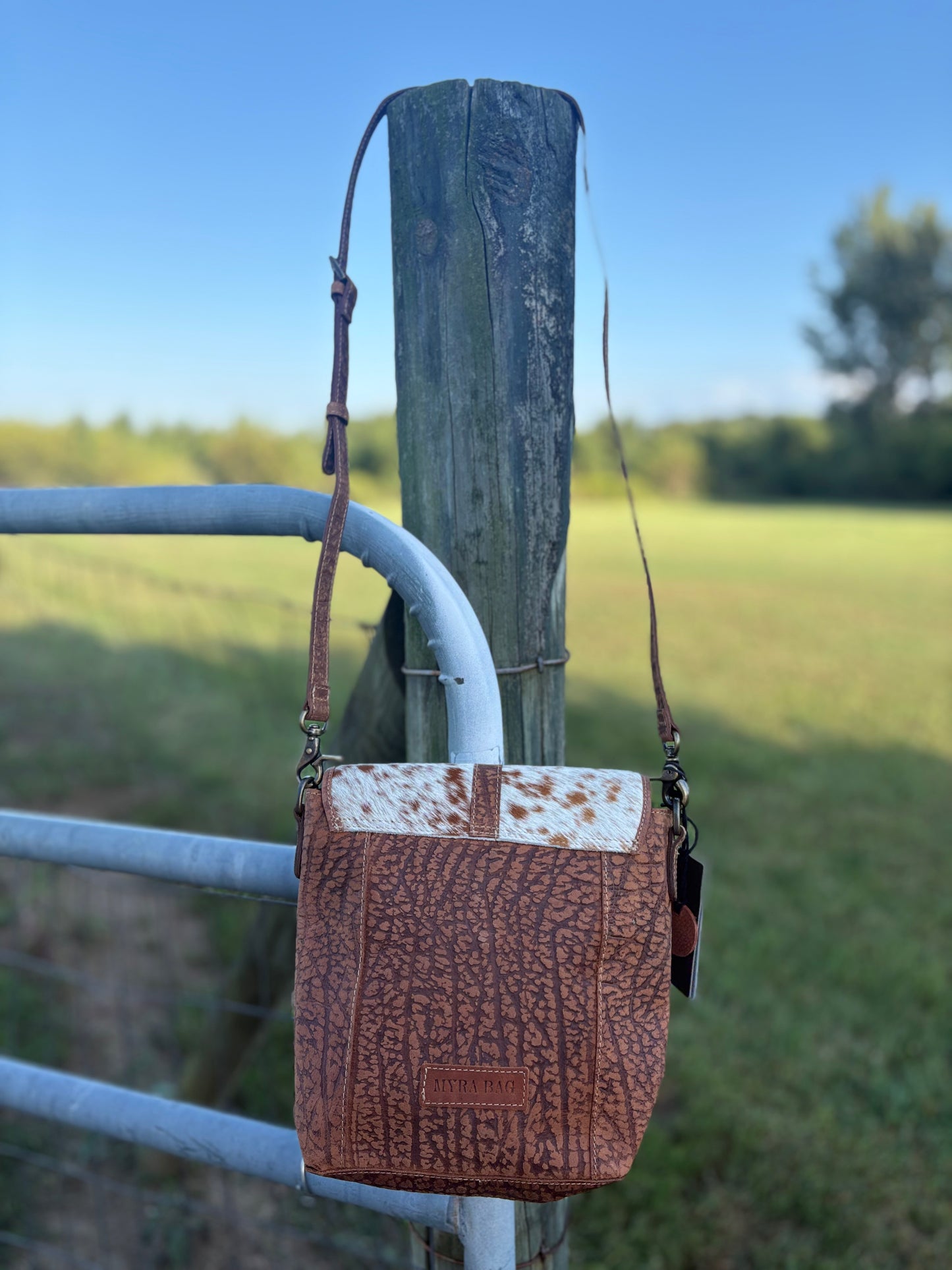 Myra Mesa Terra Leather & Hairon Bag
