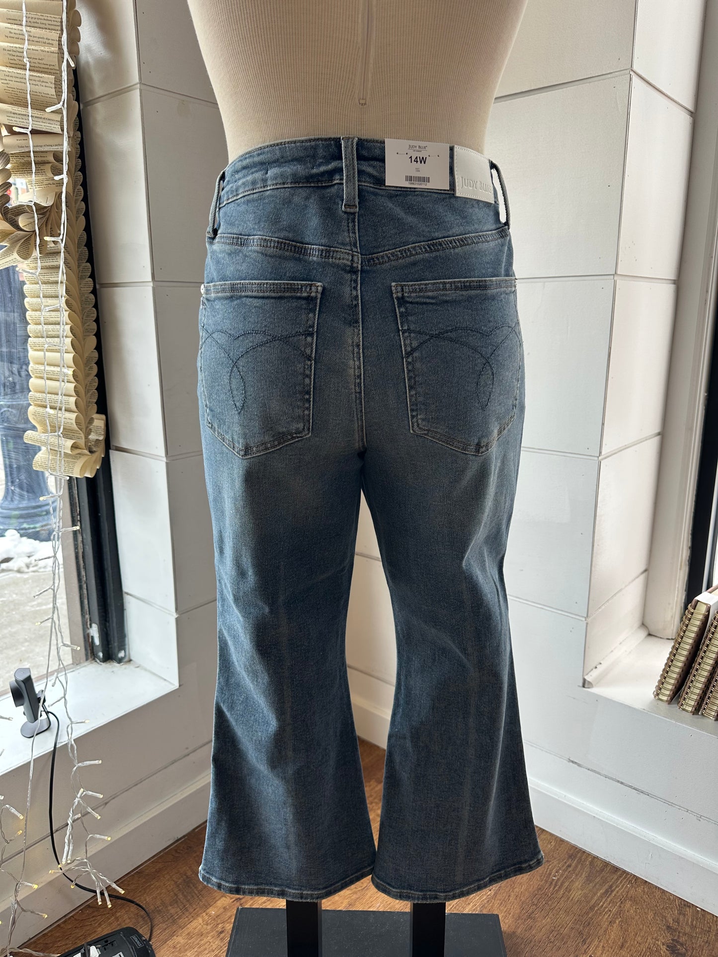 Judy Blue High Waist Tummy Control Kick Flare Jean ~ RILEY