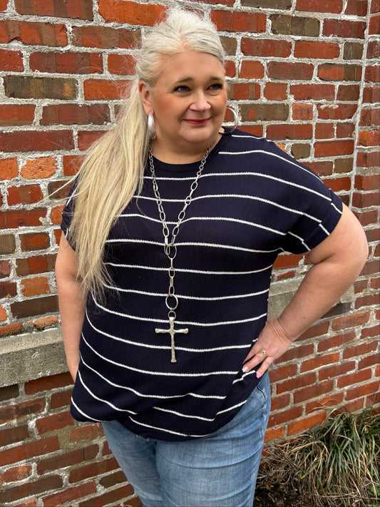 All Hands On Deck Striped Top