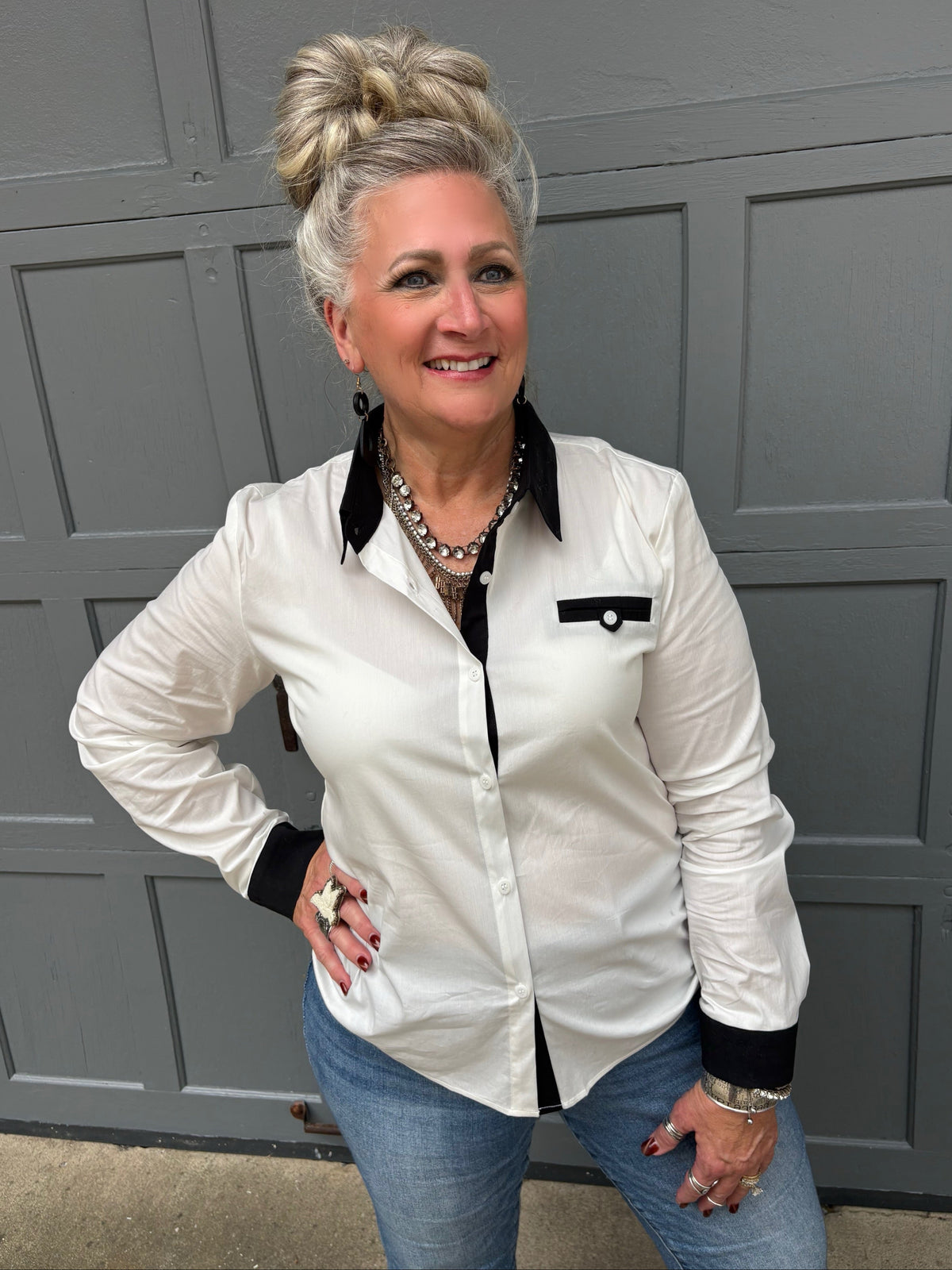 Good To See You Colorblock Top