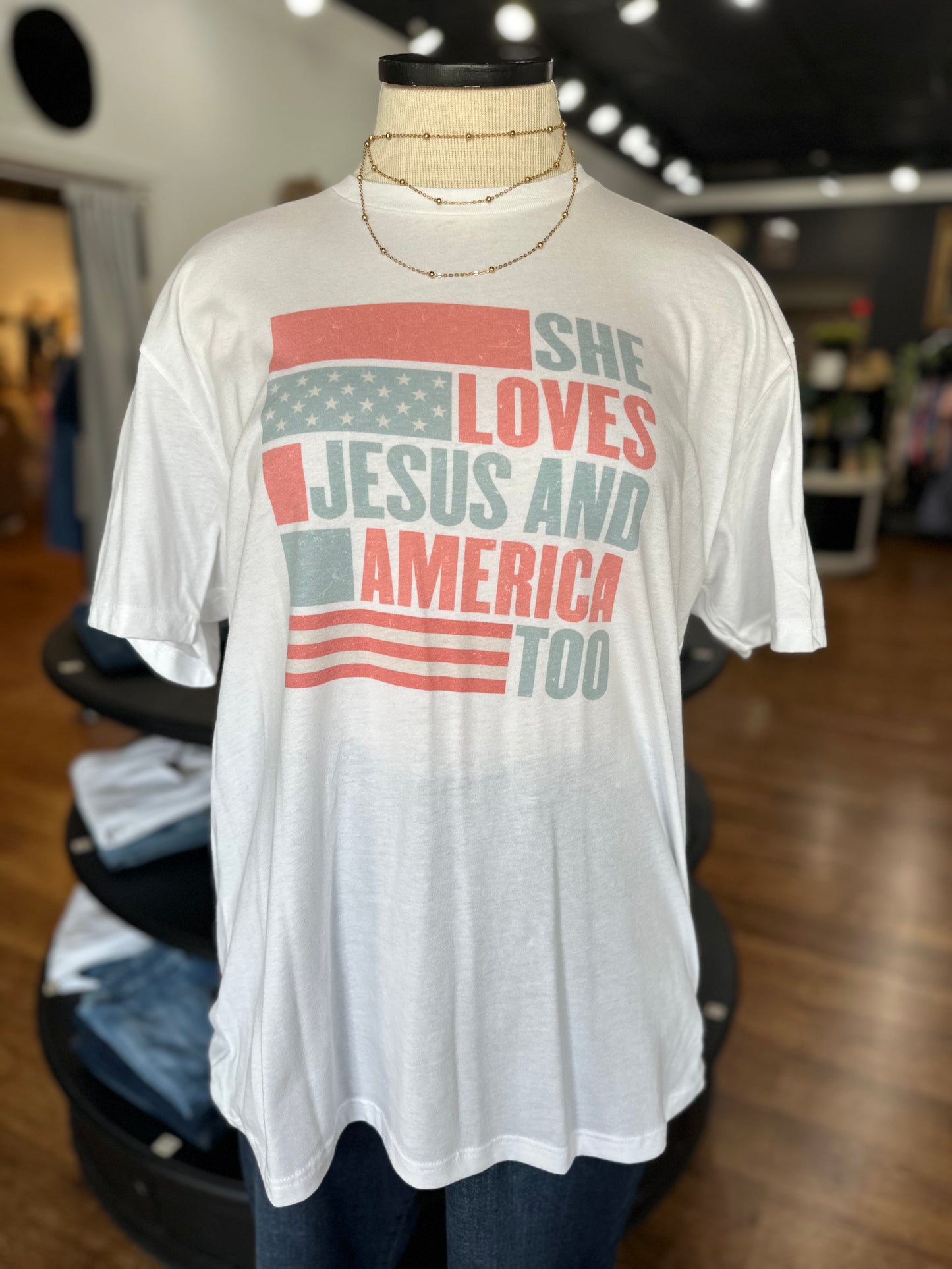 She Loves Jesus Graphic Tee