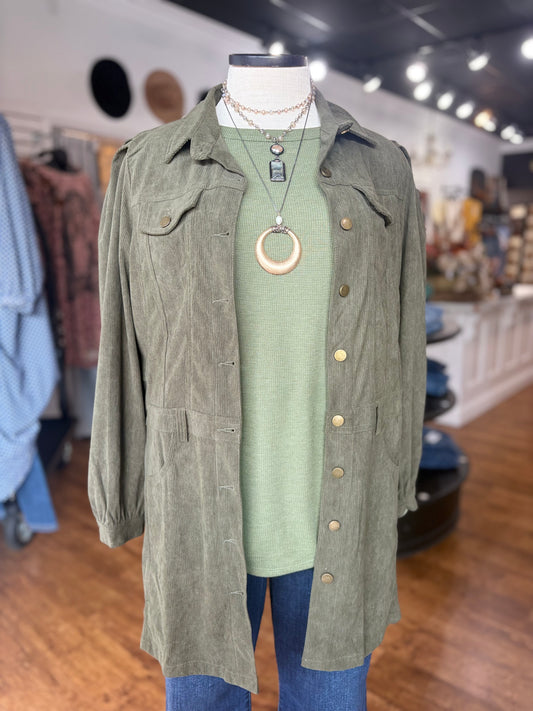 Dream Of You Corduroy Shacket