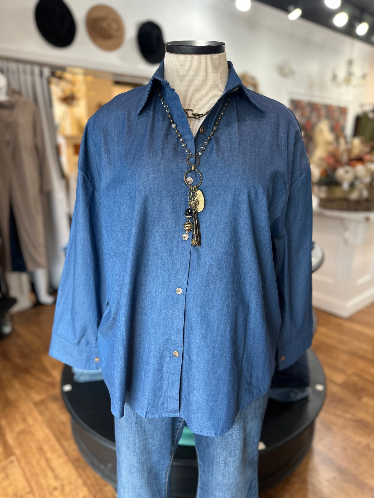 Back To Basics Button Up ~ Denim