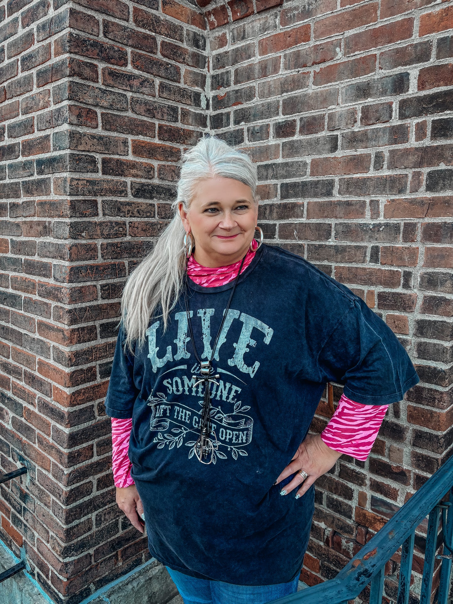 She Earned Her Stripes Mesh Top