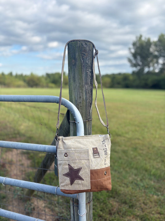 Myra Leather Star Small & Cross Body Bag
