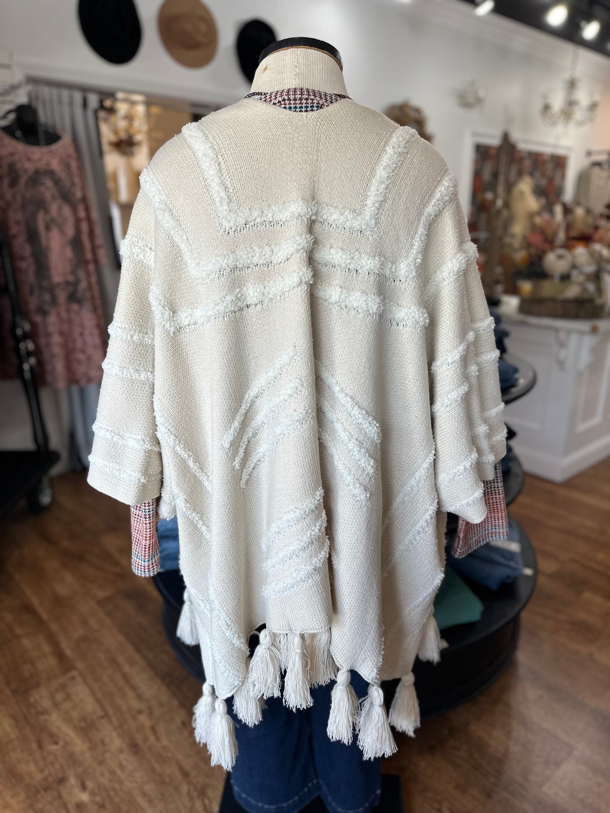 Timelessly Yours Chunky Tassel Cardigan/Wrap