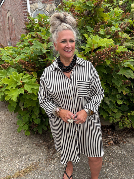 Work With You Striped Dress