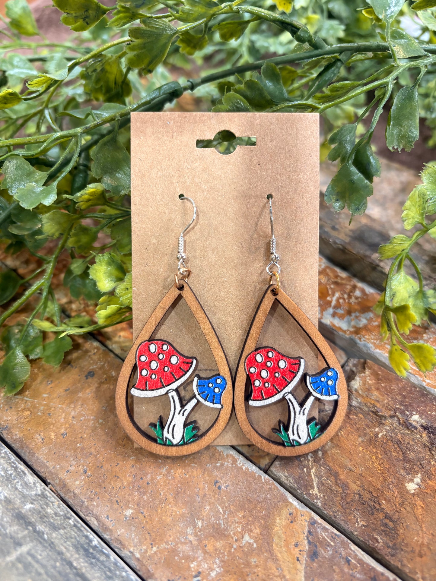 Woodland Whimsy Mushroom Earrings