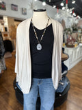 What You See Cocoon Wrap Cardigan ~ Sand Beige