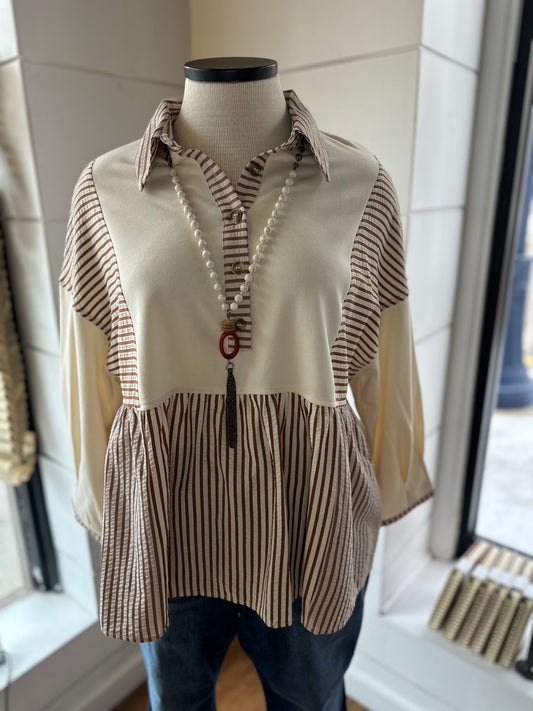 Made In Time Striped Top