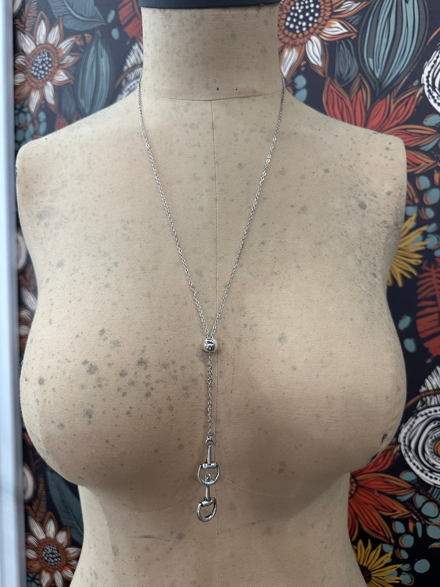 Enough Said Bolo Style Necklace ~ Silver