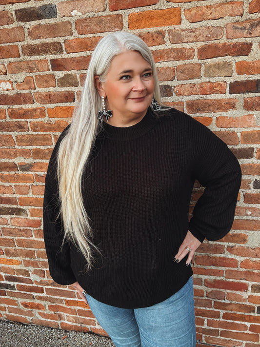 Cozy Couture Black Sweater