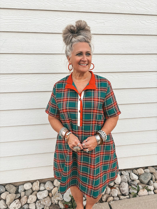 Noelle Plaid Dress