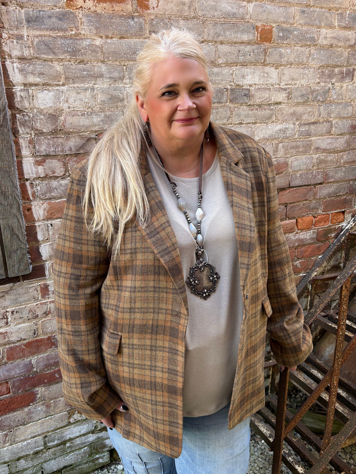 Autumn Edit Plaid Blazer