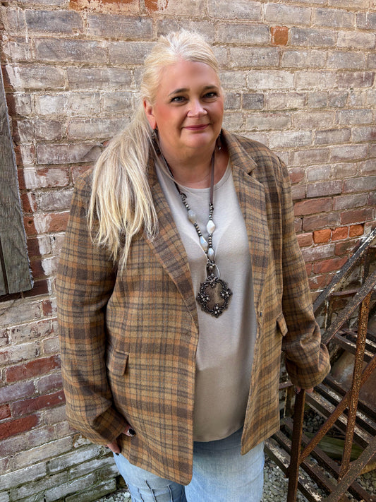 Autumn Edit Plaid Blazer