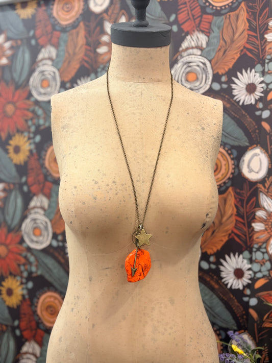 Sweeter Than Sunshine Orange Stone Necklace