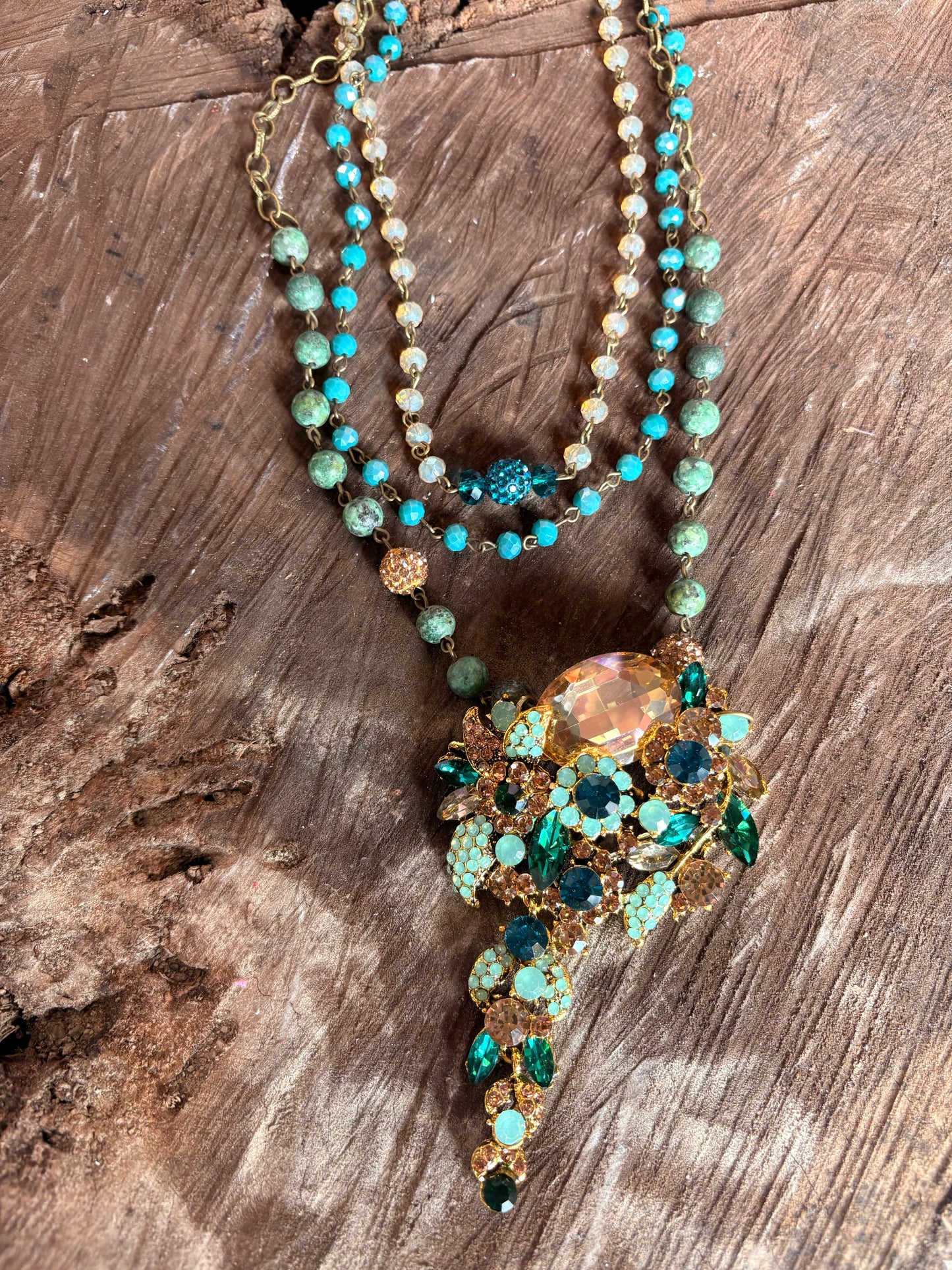 The Garden Glitz Charm Necklace