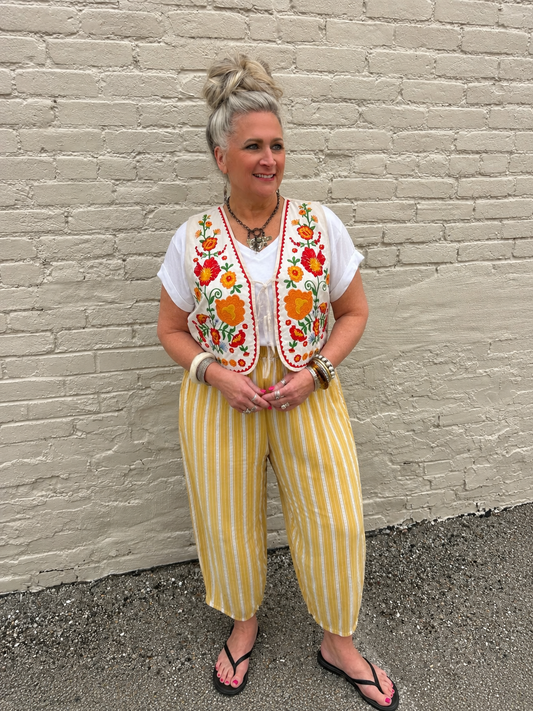 Full Of Life Striped Pants