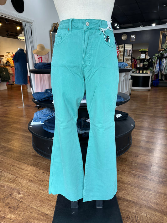 Judy Blue High Waist Flare Jeans in Topaz ~ CECILIA