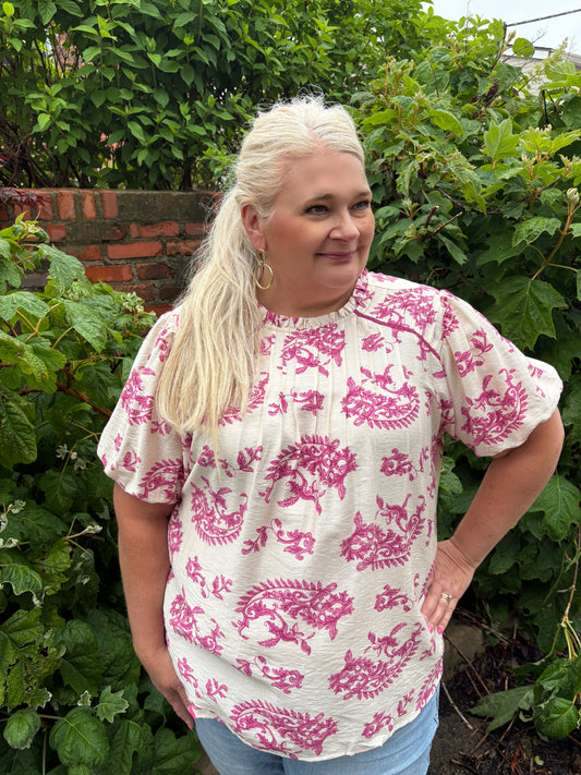 Dropping Hints Printed Top