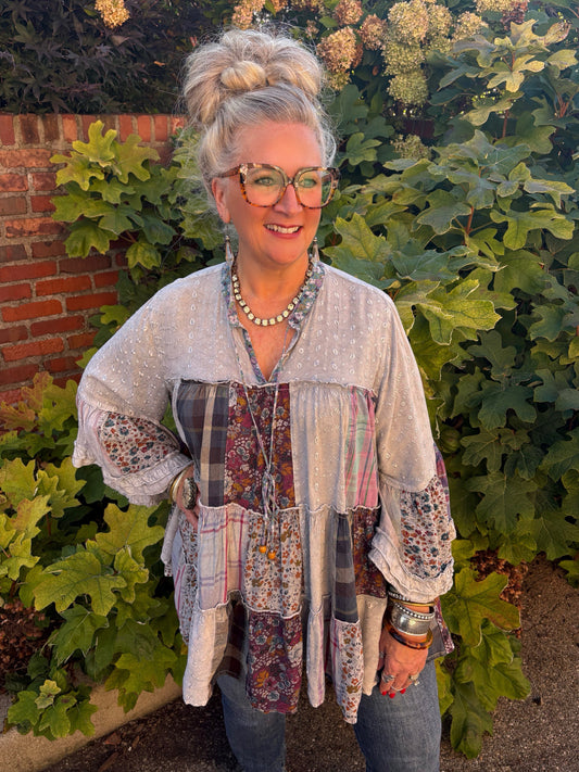 Sunday Soul Patchwork Top