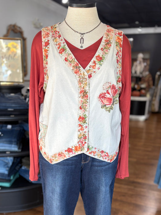 Serene Tea Garden Vest