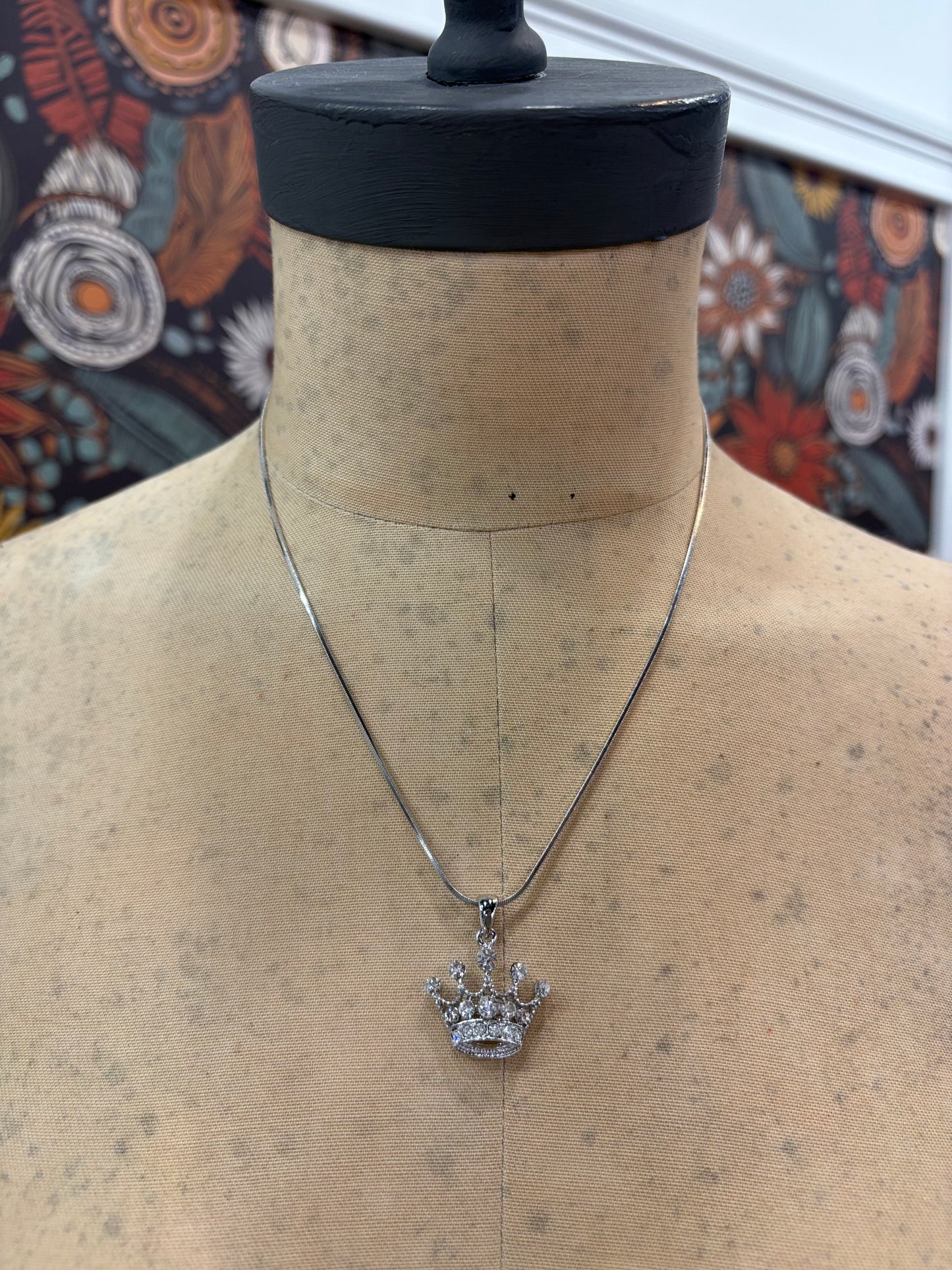 Enchanted Tiara Charm Necklace