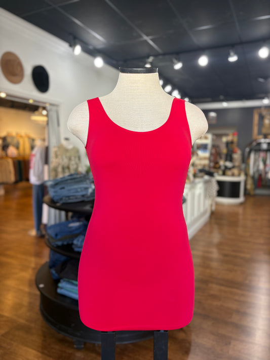 Basic Instincts Reversible Seamless Smoothing Tank ~ Red