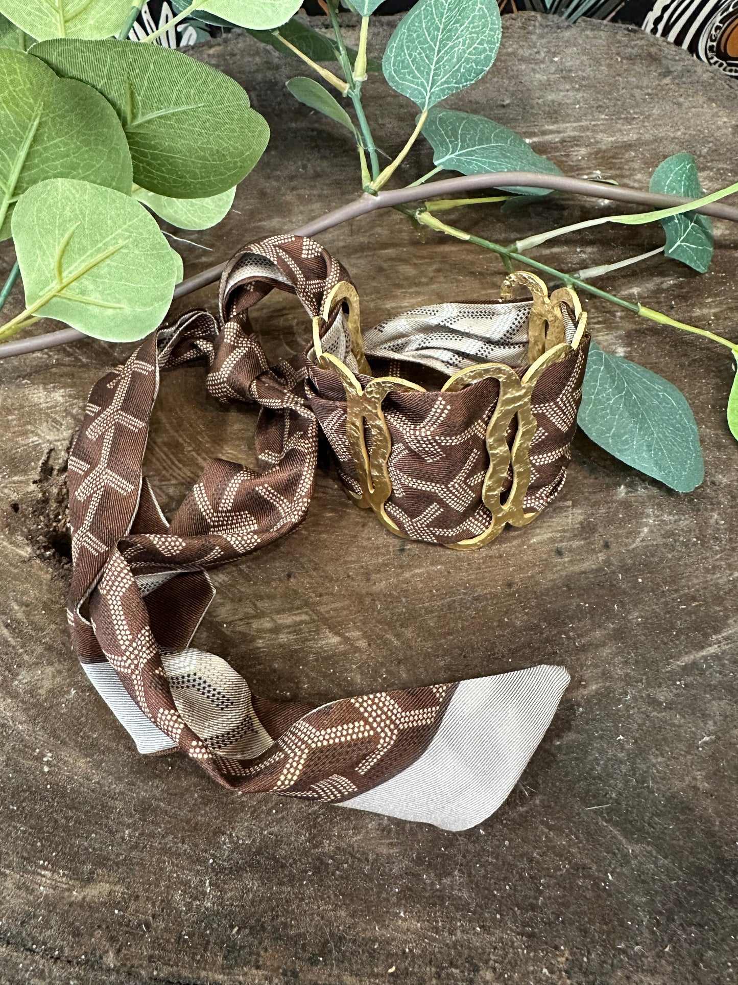 Needing More Scarf Bracelet ~ Brown