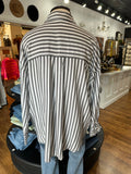 Endlessly Obsessed Striped Button Down Top