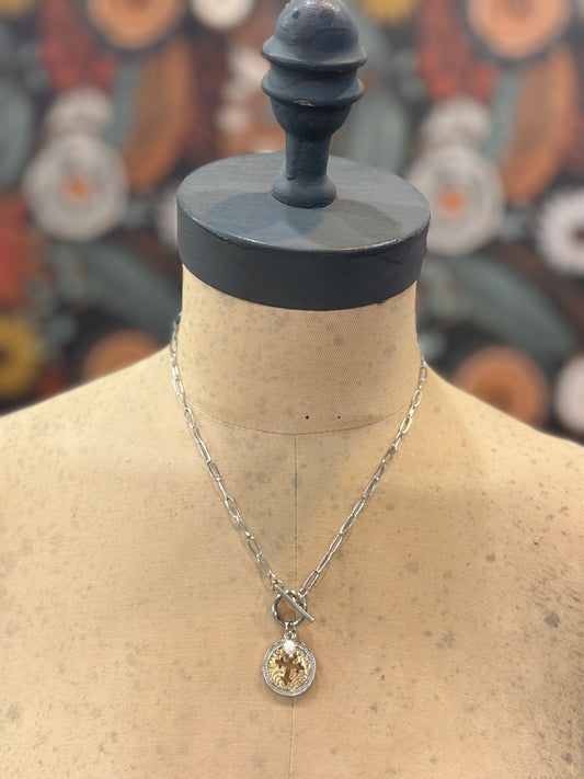 Hint of Devotion Charm Necklace