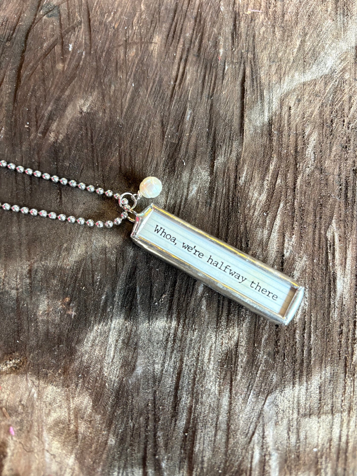 Soundtrack Of My Life Necklace ~ Livin' On A Prayer
