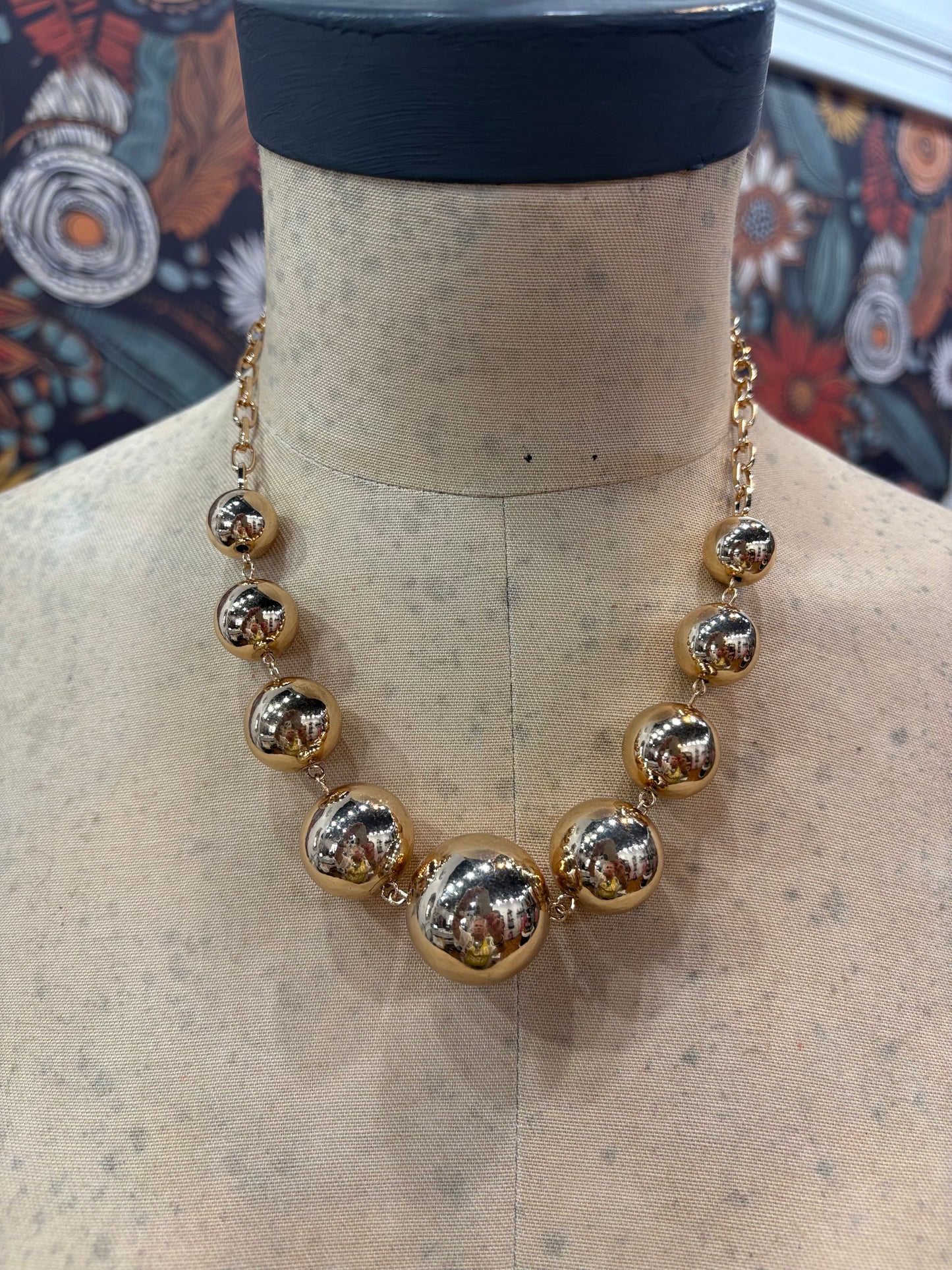 Belle Of The Ball Gold Beaded Necklace