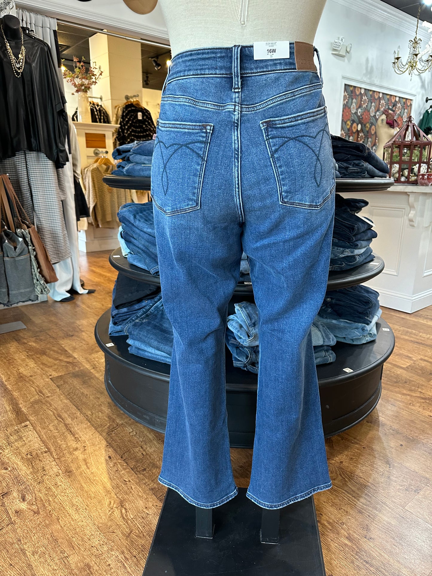 Judy Blue Mid Rise Thermal Bootcut Jean ~ IRENE